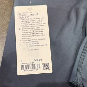 lululemon athletica Wunder Train HR Tight 25" in Bluish-green ombré